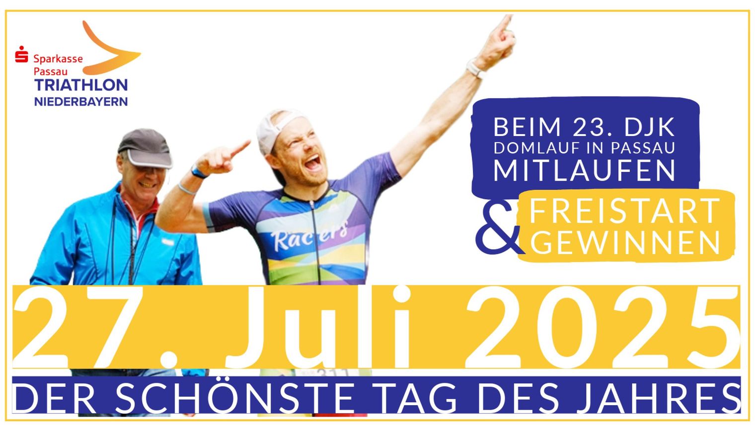 Sparkasse Passau TRIATHLON NIEDERBAYERN macht gemeinsame Sache mit dem Domlauf