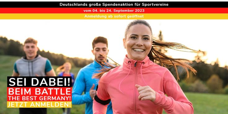 Anmeldung ab sofort möglich: Spendenlauf für Sportvereine startet im September
